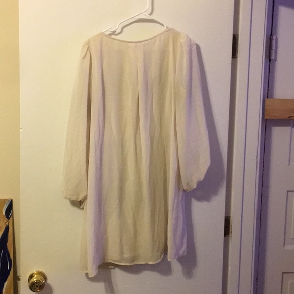 White long sleeve dress large - Picture 4 of 4